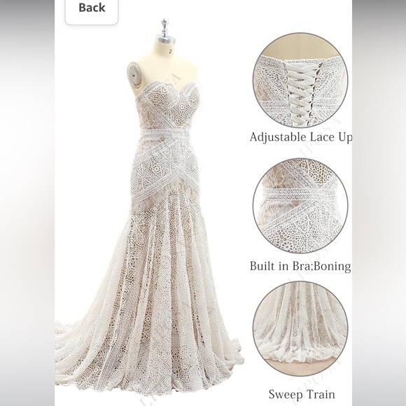 boho wedding dress - Picture 2 of 9